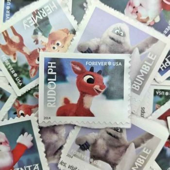 2014 Rudolph the Red-Nosed Reindeer Forever Stamps